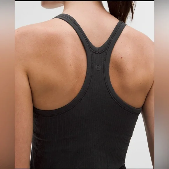 lululemon Ebb to Street Tank Top Light Support B/C Cup-Black- Size 12 - Picture 5 of 14